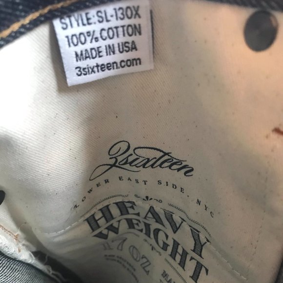 3sixteen SL-130X 17oz size 30 - Picture 5 of 8